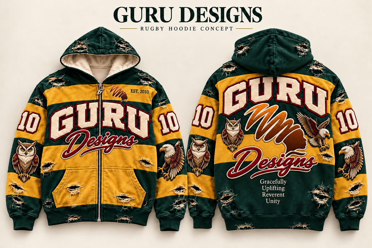 Wisdom&Wings Zip Hoodie