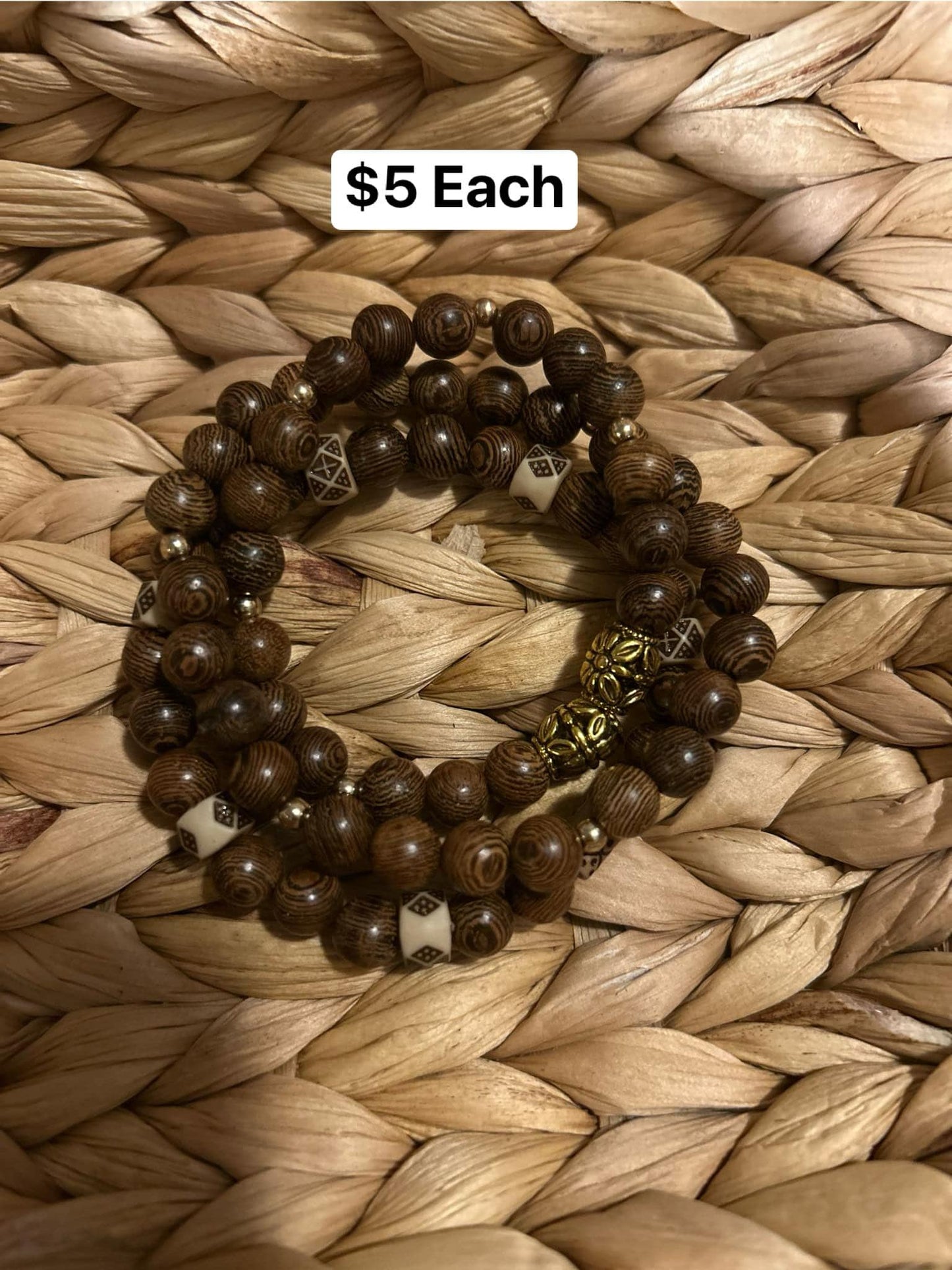 Assorted Wooden Bracelet Set