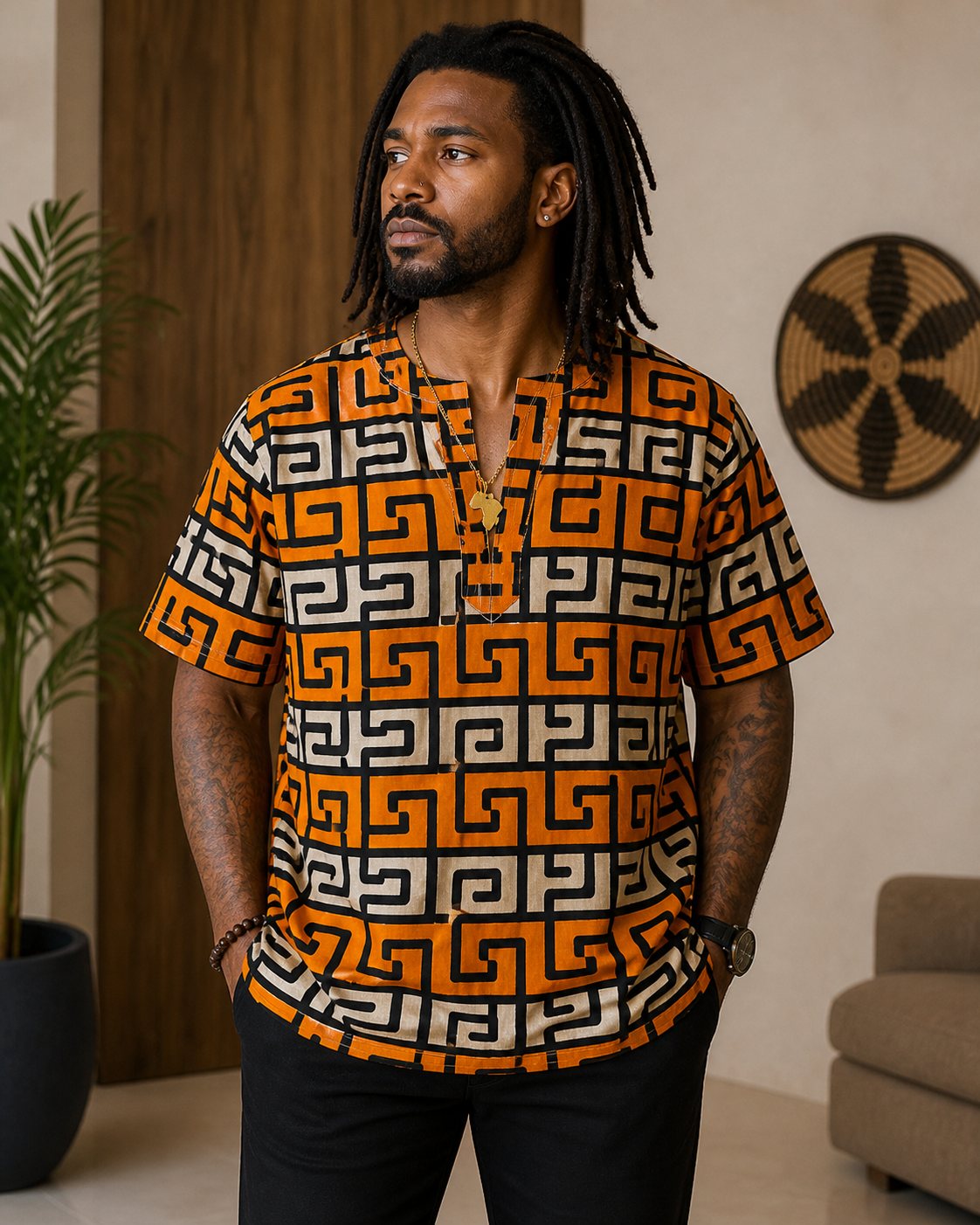 Royal Grid Dashiki