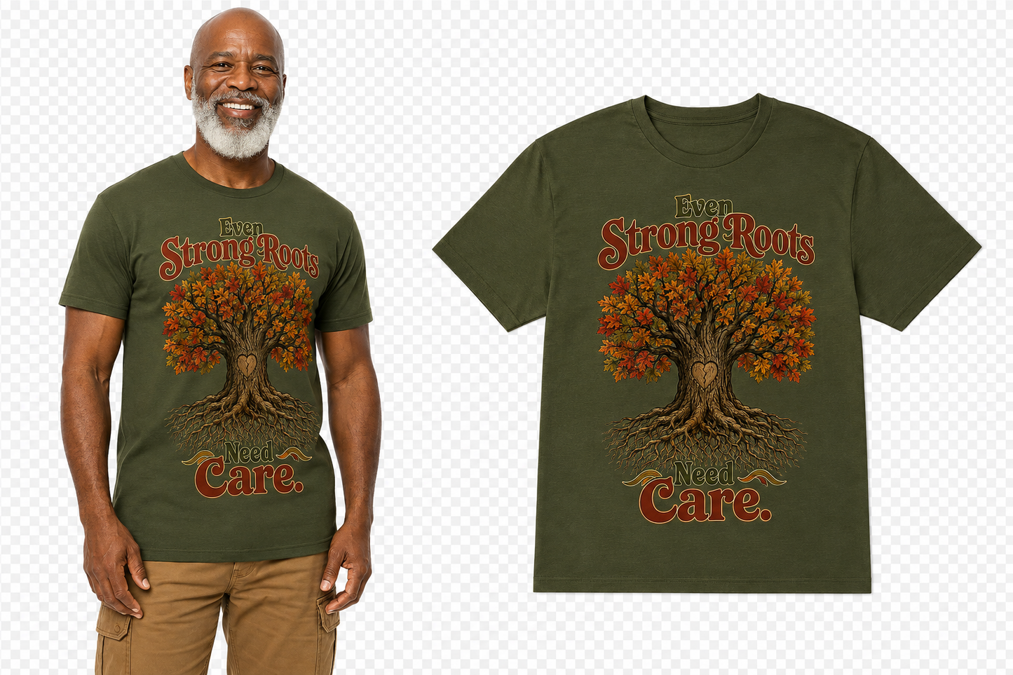 Even Strong Roots Tee