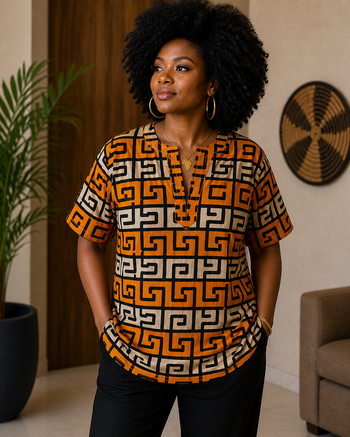 Royal Grid Dashiki