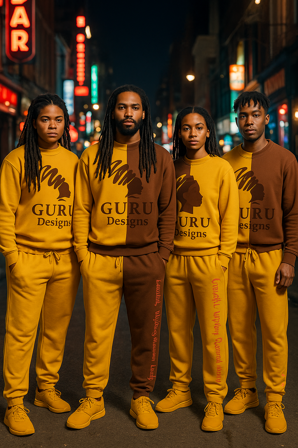 Mustard Script Joggers