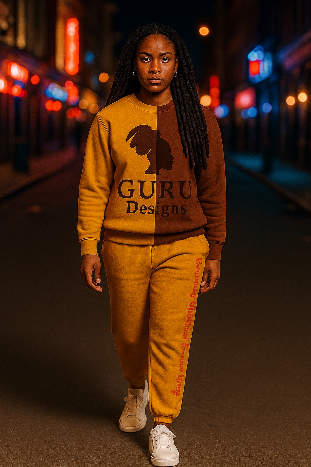 Mustard Script Joggers