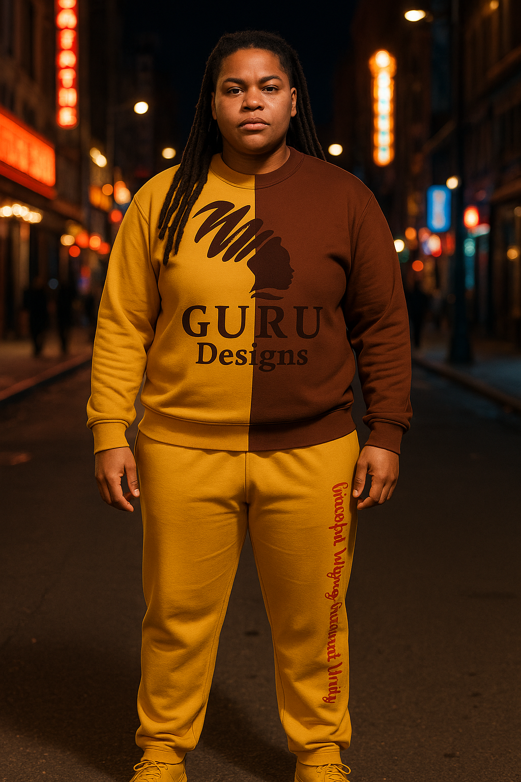 Mustard Script Joggers